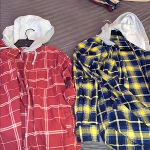 Pacsun flannel with hood large